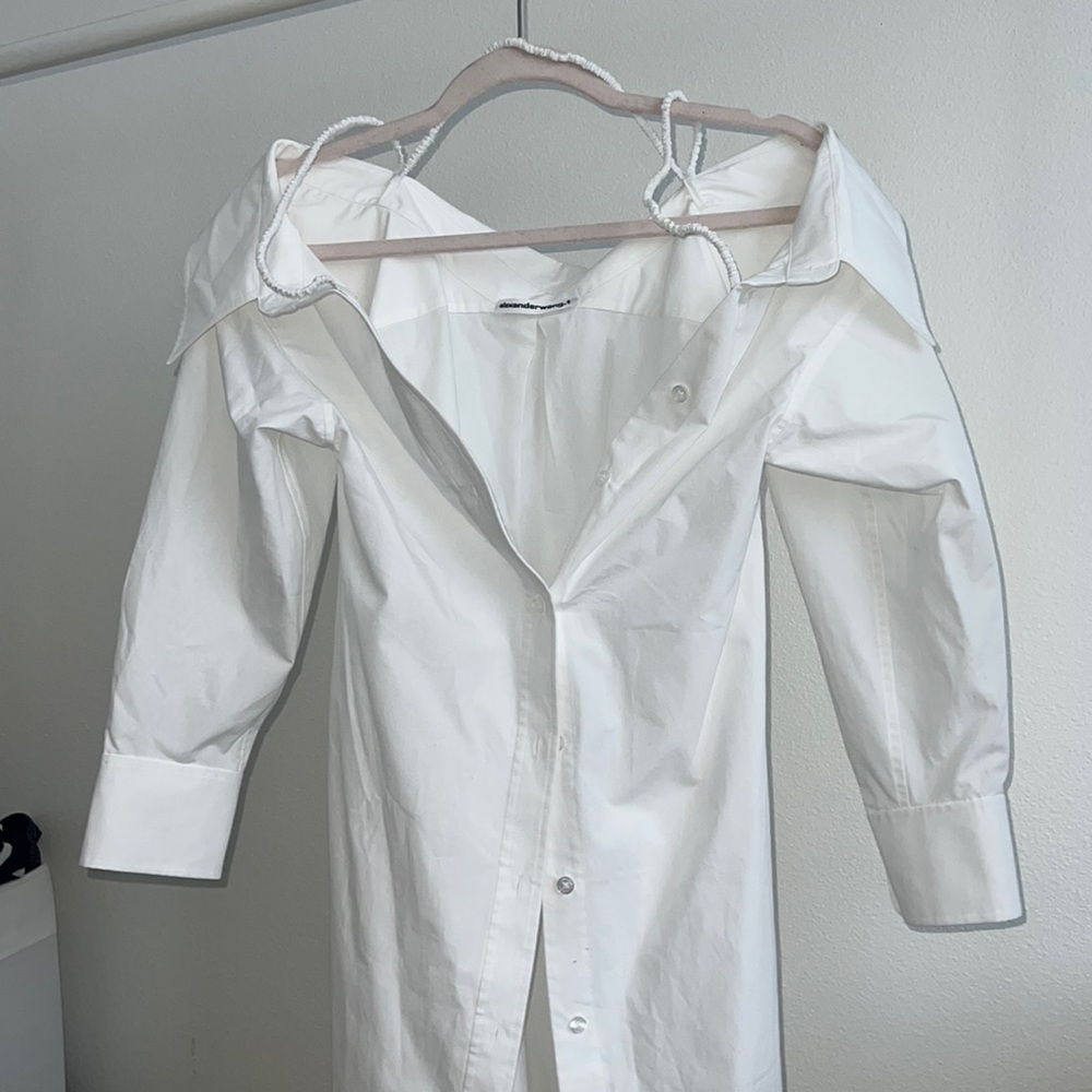 White shirt dress from Alexander wang